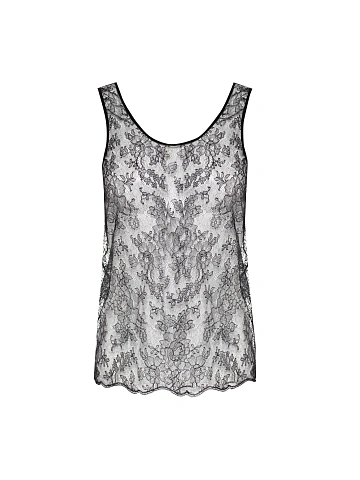 Черная майка из кружева, 1