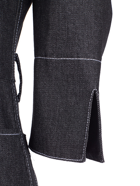 Серое джинсовое платье-миди, 4 Серое джинсовое платье-миди, 4