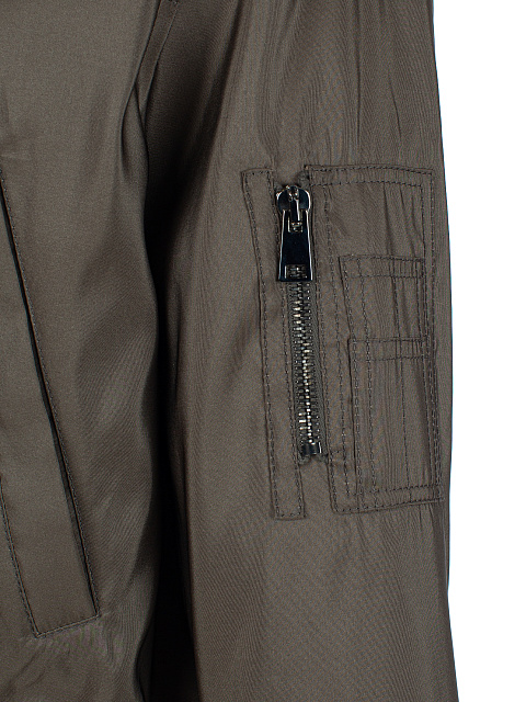 Коричневая парка из шелка на меху рыси, 5 Коричневая парка из шелка на меху рыси, 5