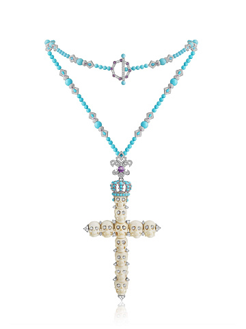 Колье с кулоном из белого золота, 1