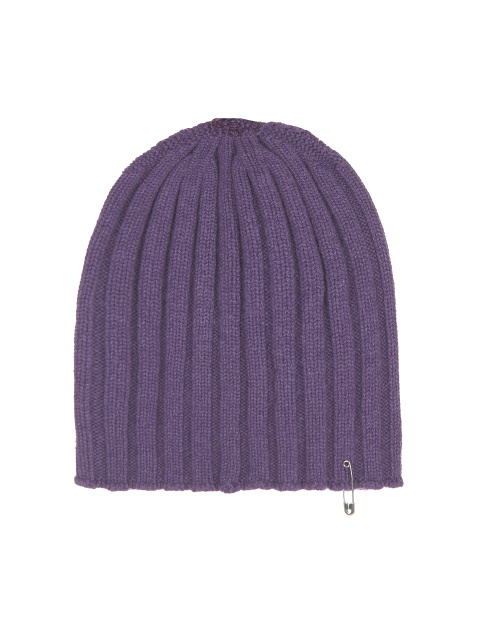 Фиолетовая кашемировая шапка с булавкой из серебра, 1