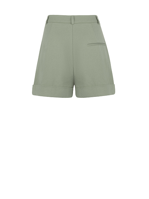 Зеленые шорты на высокой талии из джинсовой ткани, 2