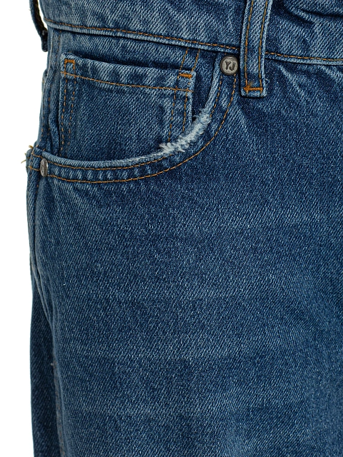 Прямые джинсы синего цвета, 4