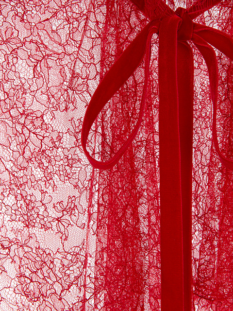 Красная накидка из кружева, 3