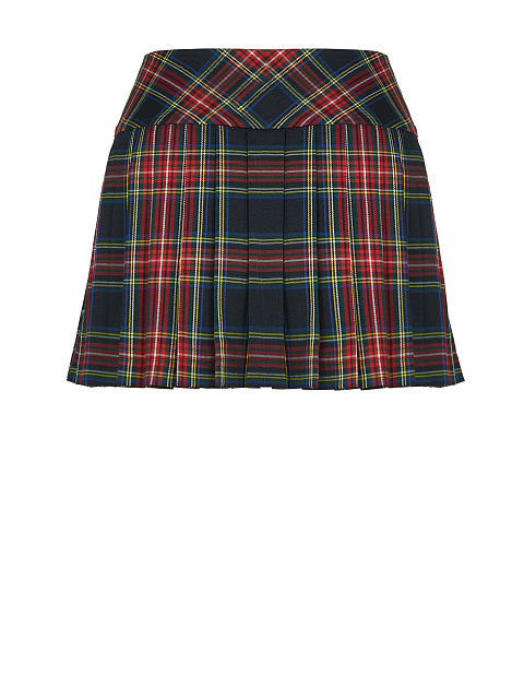 Юбка-мини в сине-красную клетку, 2