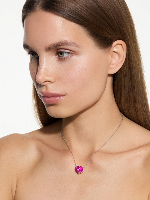 Колье с турмалином в огранке «сердце», 2 Колье с турмалином в огранке «сердце», 2