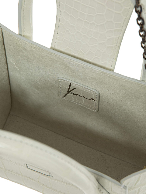 Белая сумка из кожи крокодила, 6