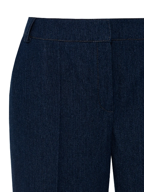 Синий костюм-двойка из денима, 4