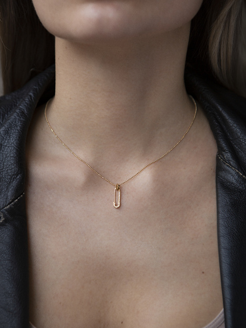 Кулон из желтого золота и бриллиантов, 3