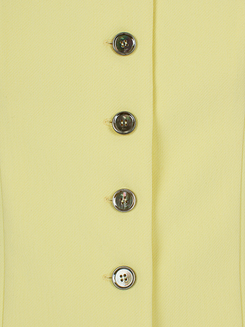 Желтый костюм-тройка с укороченным жакетом, 7 Желтый костюм-тройка с укороченным жакетом, 7