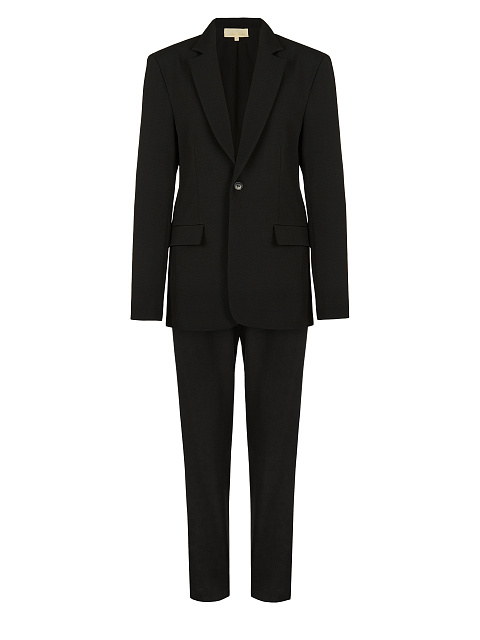 Черный брючный костюм-двойка, 1