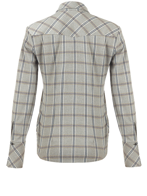 Светло-серая рубашка в клетку, 2 Светло-серая рубашка в клетку, 2