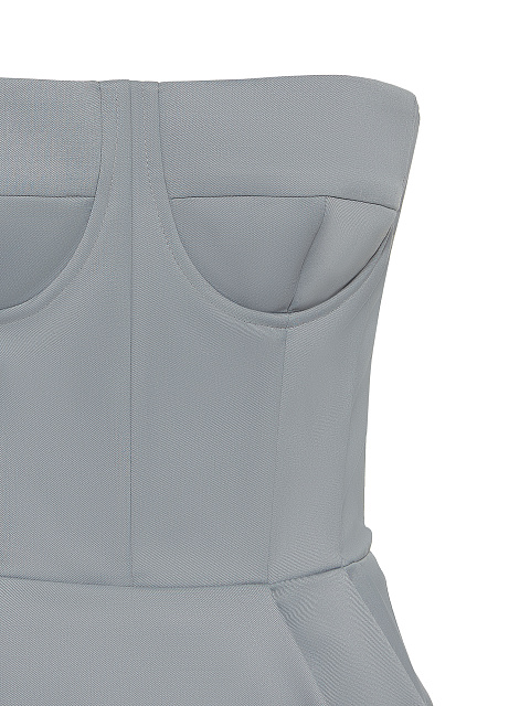 Серое корсетное платье-мини, 3 Серое корсетное платье-мини, 3