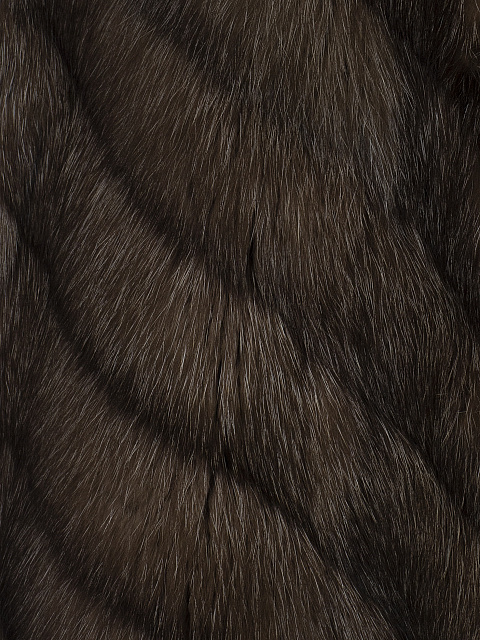 Коричневая шуба из меха соболя, 4