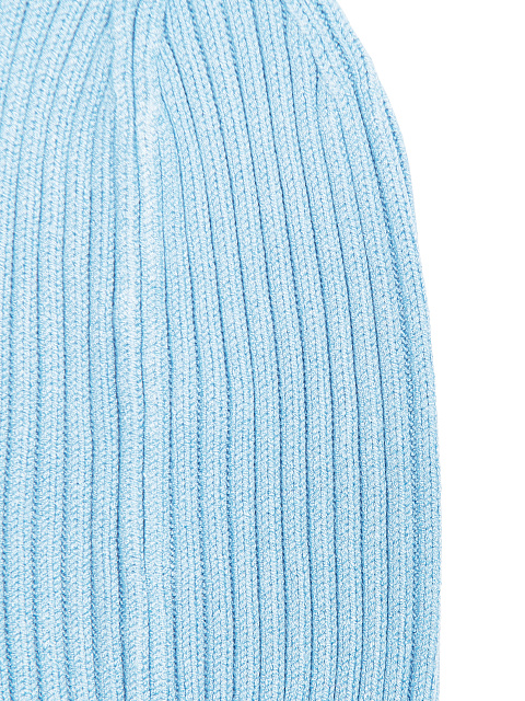 Светло-голубой комплект из шапки и митенок, 2