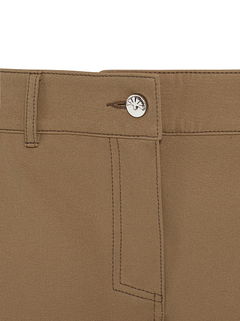 Бежевые джинсы с вышивкой, 4