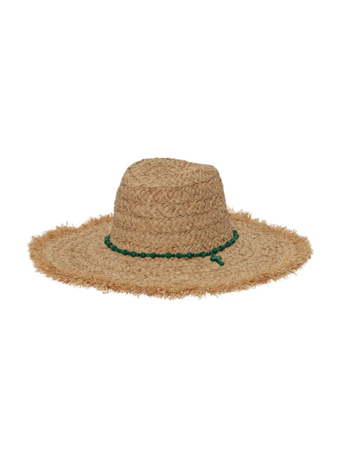 Соломенная шляпа с отделкой из малахита, 1