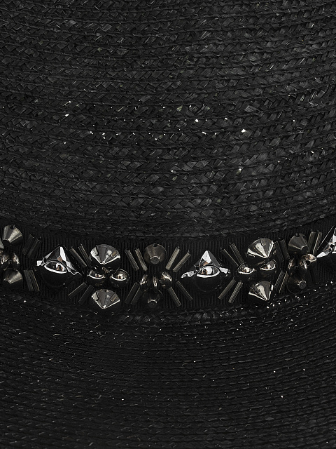 Соломенная шляпа с декоративной отделкой, 4