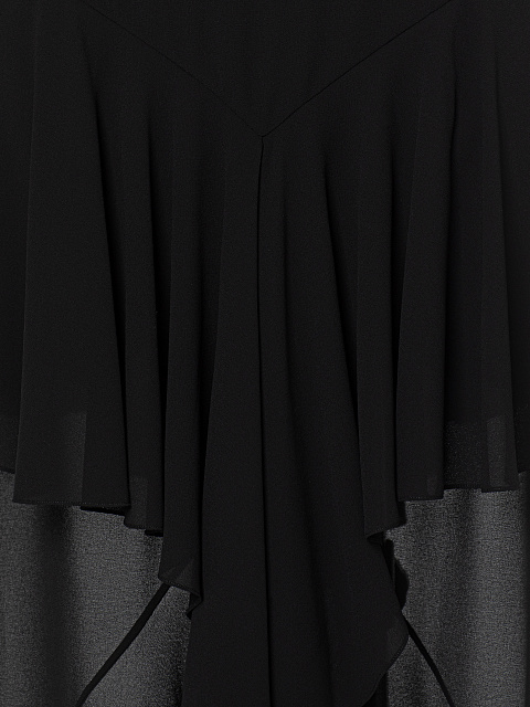 Черная юбка-макси из шифона, 3