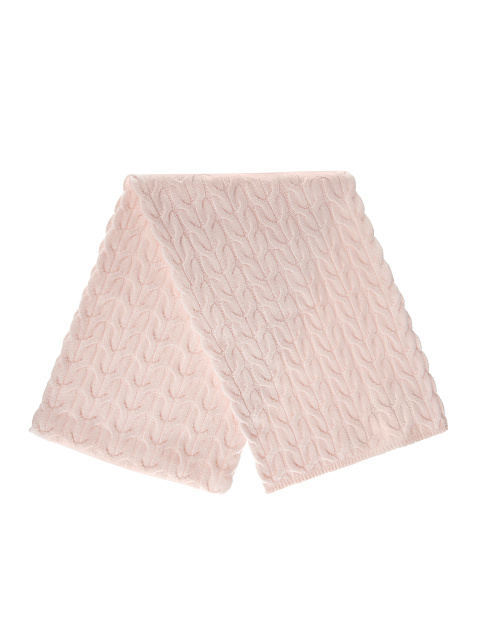 Розовый кашемировый шарф с косами, 2 Розовый кашемировый шарф с косами, 2