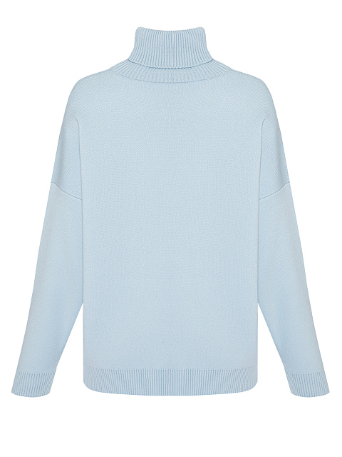 Голубой оверсайз свитер "Да, но нет", 3 Голубой оверсайз свитер "Да, но нет", 3