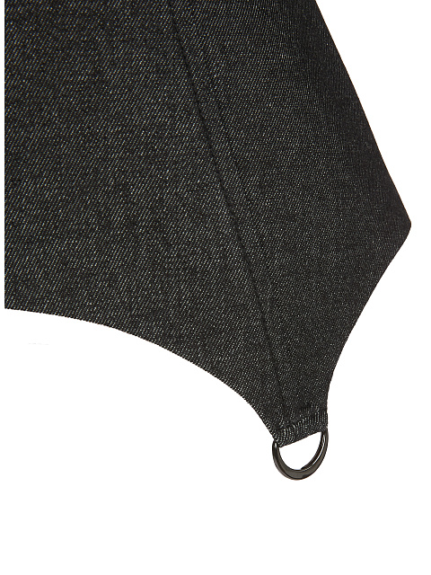 Черная баска из денима, 3