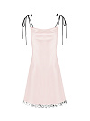Светло-розовое платье-комбинация с кружевом Светло-розовое платье-комбинация с кружевом