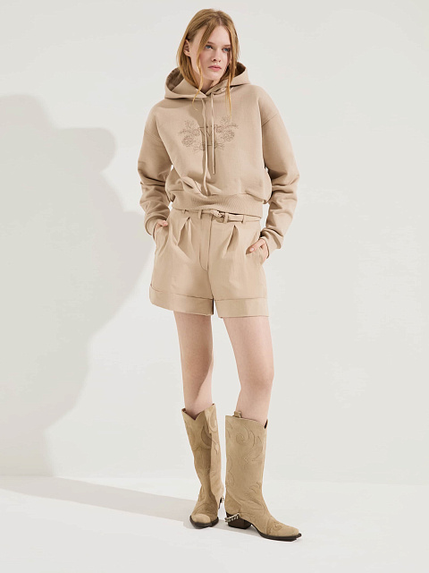 Бежевые хлопковые шорты, 2