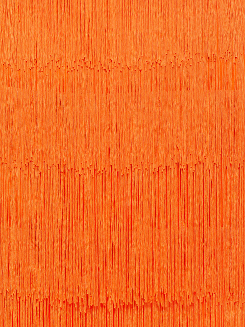 Оранжевое платье-мини с бахромой, 4