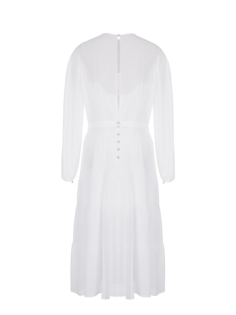Белое шифоновое платье-миди, 2