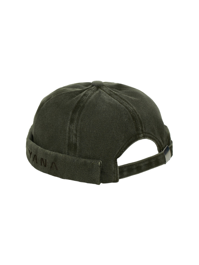 Темно-зеленая кепка Docker из денима, 2