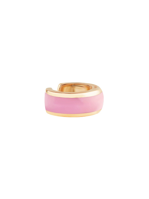 Широкий кафф из розового золота с эмалью Sakura Color, 1 Широкий кафф из розового золота с эмалью Sakura Color, 1