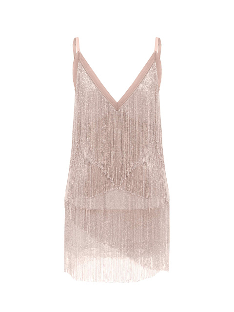 Платье-мини с бахромой, 1