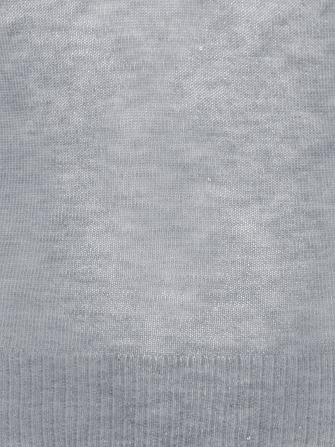 Серая полупрозрачная водолазка из шерсти мериноса, 4