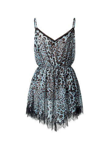 Платье-мини с леопардовым принтом, 1